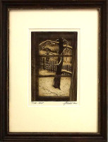 Luboš Malina - Stopy za oknem - grafika